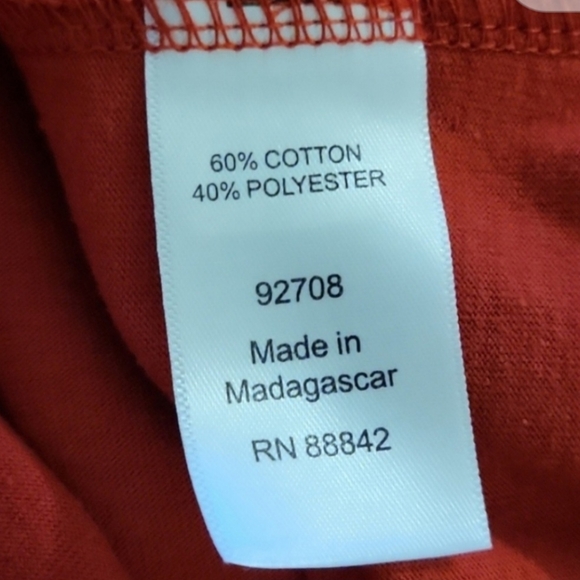 Woman Within short sleeve V-neck blouse 3X - Picture 6 of 7